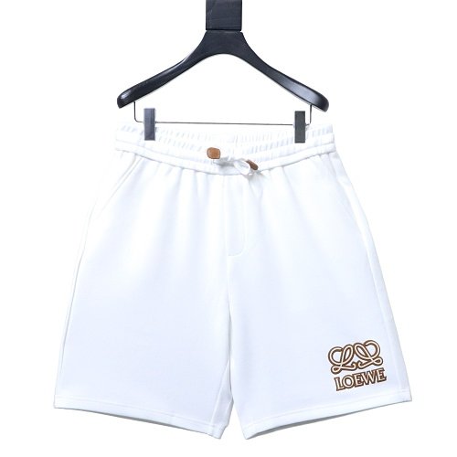 Loewe Letter Logo Print Shorts White,Loewe Shorts,Shorts,CLOTHES