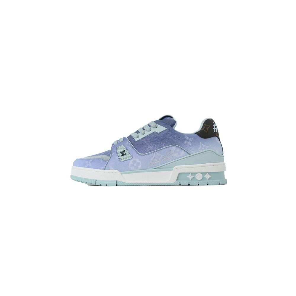 Louis Vuitton Trainer Blue ,Louis Vuitton Trainer,LOUIS VUITTON,LUXURY SHOES
