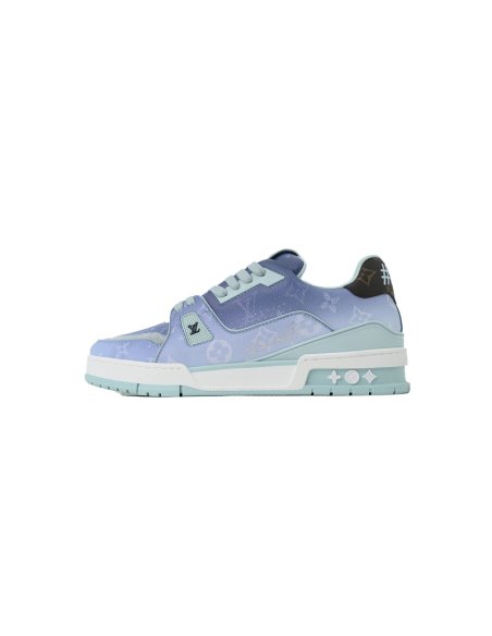 Louis Vuitton Trainer Blue ,Louis Vuitton Trainer,LOUIS VUITTON,LUXURY SHOES