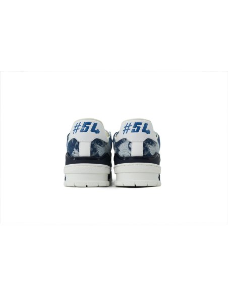 Louis Vuitton Trainer Blue Denim Fabric ,Louis Vuitton Trainer,LOUIS VUITTON,LUXURY SHOES