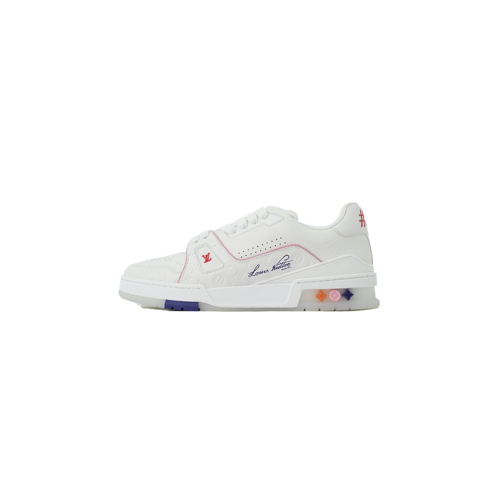 Louis Vuitton Trainer Pink ,Louis Vuitton Trainer,LOUIS VUITTON,LUXURY SHOES