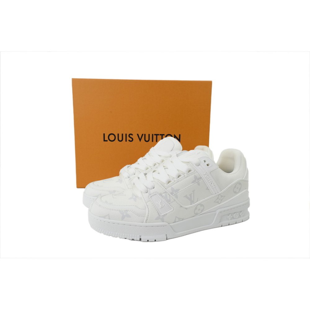 Louis Vuitton Trainer White ,Louis Vuitton Trainer,LOUIS VUITTON,LUXURY SHOES