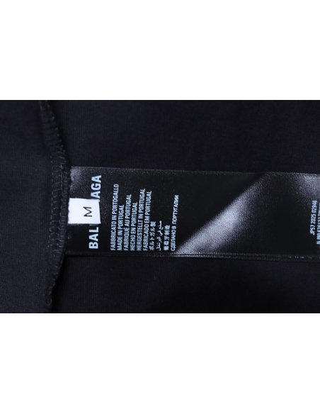 Balenciaga Sleeve Logo Embroidered T-Shirt Black,Balenciaga T-Shirts,T-Shirts,CLOTHES