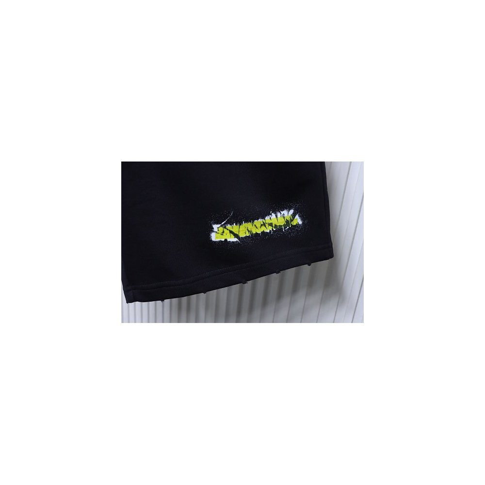 Balenciaga Spray-Paint Letter Drawstring Shorts,Balenciaga Shorts,Shorts,CLOTHES