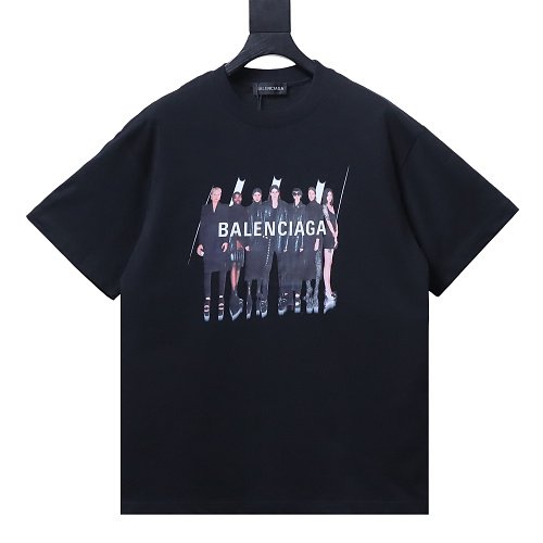 Balenciaga All-Star Portrait Print T-Shirt Black,Balenciaga T-Shirts,T-Shirts,CLOTHES