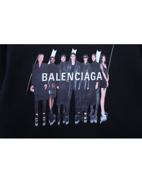 Balenciaga All-Star Portrait Print T-Shirt Black,Balenciaga T-Shirts,T-Shirts,CLOTHES