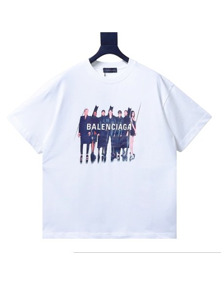 Balenciaga All-Star Portrait Print T-Shirt White,Balenciaga T-Shirts,T-Shirts,CLOTHES