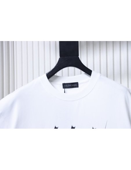 Balenciaga All-Star Portrait Print T-Shirt White,Balenciaga T-Shirts,T-Shirts,CLOTHES