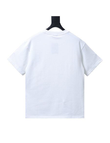 Balenciaga Chest Badge Embroidered T-Shirt White,Balenciaga T-Shirts,T-Shirts,CLOTHES