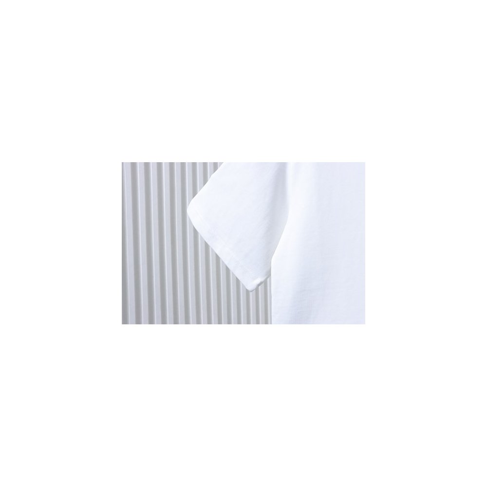 Balenciaga Chest Badge Embroidered T-Shirt White,Balenciaga T-Shirts,T-Shirts,CLOTHES