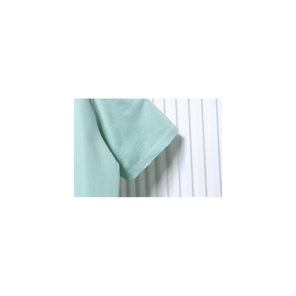 Balenciaga Ring-Print Letter T-Shirt Green,Balenciaga T-Shirts,T-Shirts,CLOTHES
