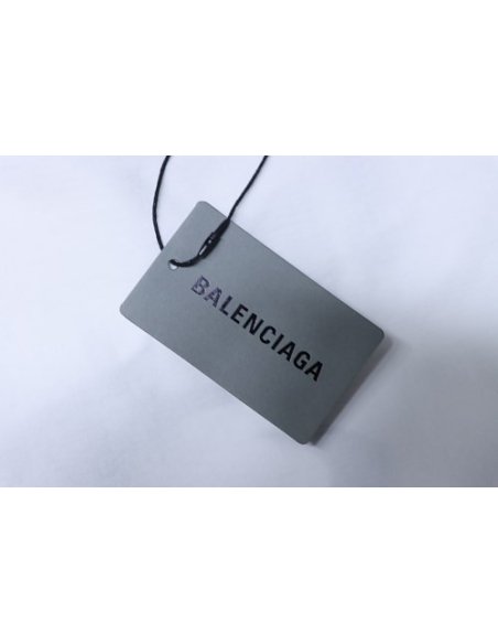 Balenciaga Ring-Print Letter T-Shirt White,Balenciaga T-Shirts,T-Shirts,CLOTHES