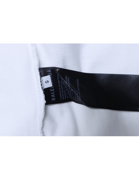 Balenciaga Ring-Print Letter T-Shirt White,Balenciaga T-Shirts,T-Shirts,CLOTHES