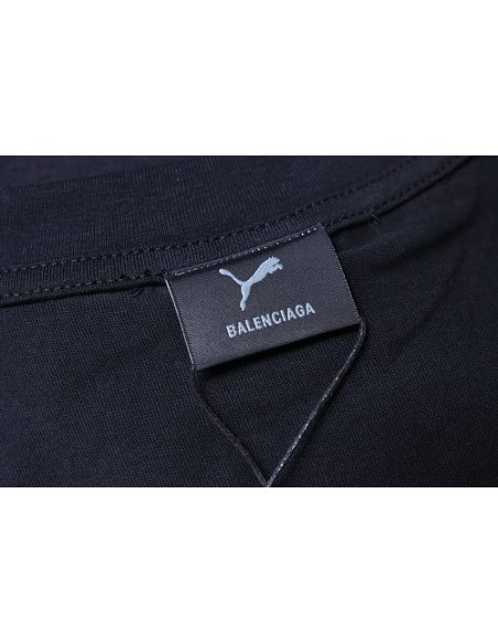 Balenciaga x Puma Printed T-Shirt Black,Balenciaga T-Shirts,T-Shirts,CLOTHES