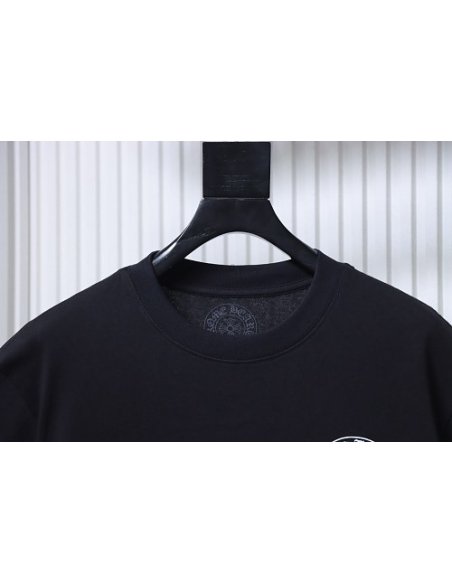 Chrome Hearts Flag Print T-shirt Black,Chrome Hearts T-Shirts,T-Shirts,CLOTHES