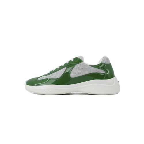 Prada Americas Cup Sneakers Patent Leather Green