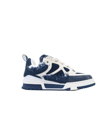 Louis Vuitton LV Skate Sneaker Horse Hair Blue Diamond