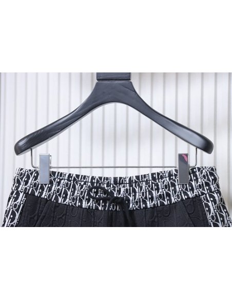 Dior Subtle Monogram Webbing Shorts Black,Dior Shorts,Shorts,CLOTHES