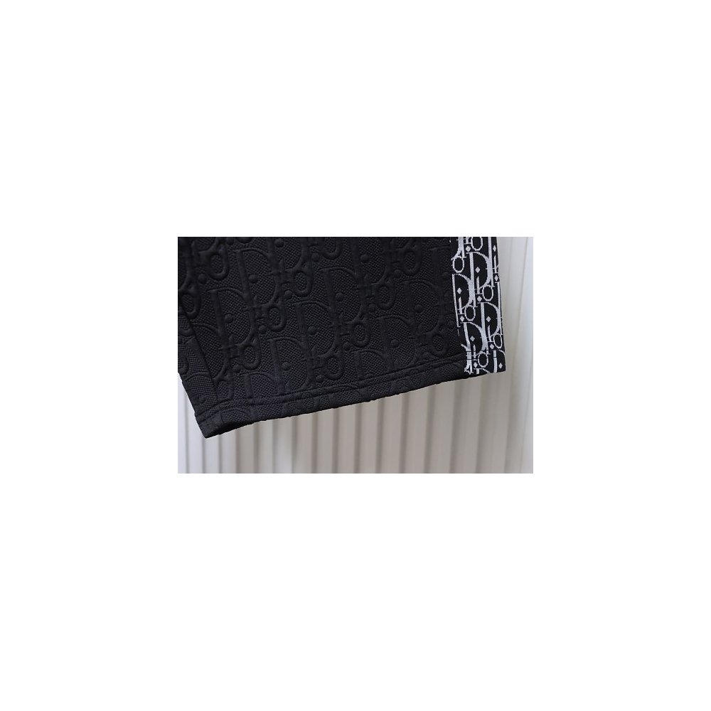 Dior Subtle Monogram Webbing Shorts Black,Dior Shorts,Shorts,CLOTHES