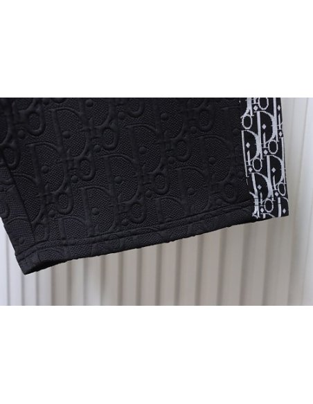 Dior Subtle Monogram Webbing Shorts Black,Dior Shorts,Shorts,CLOTHES
