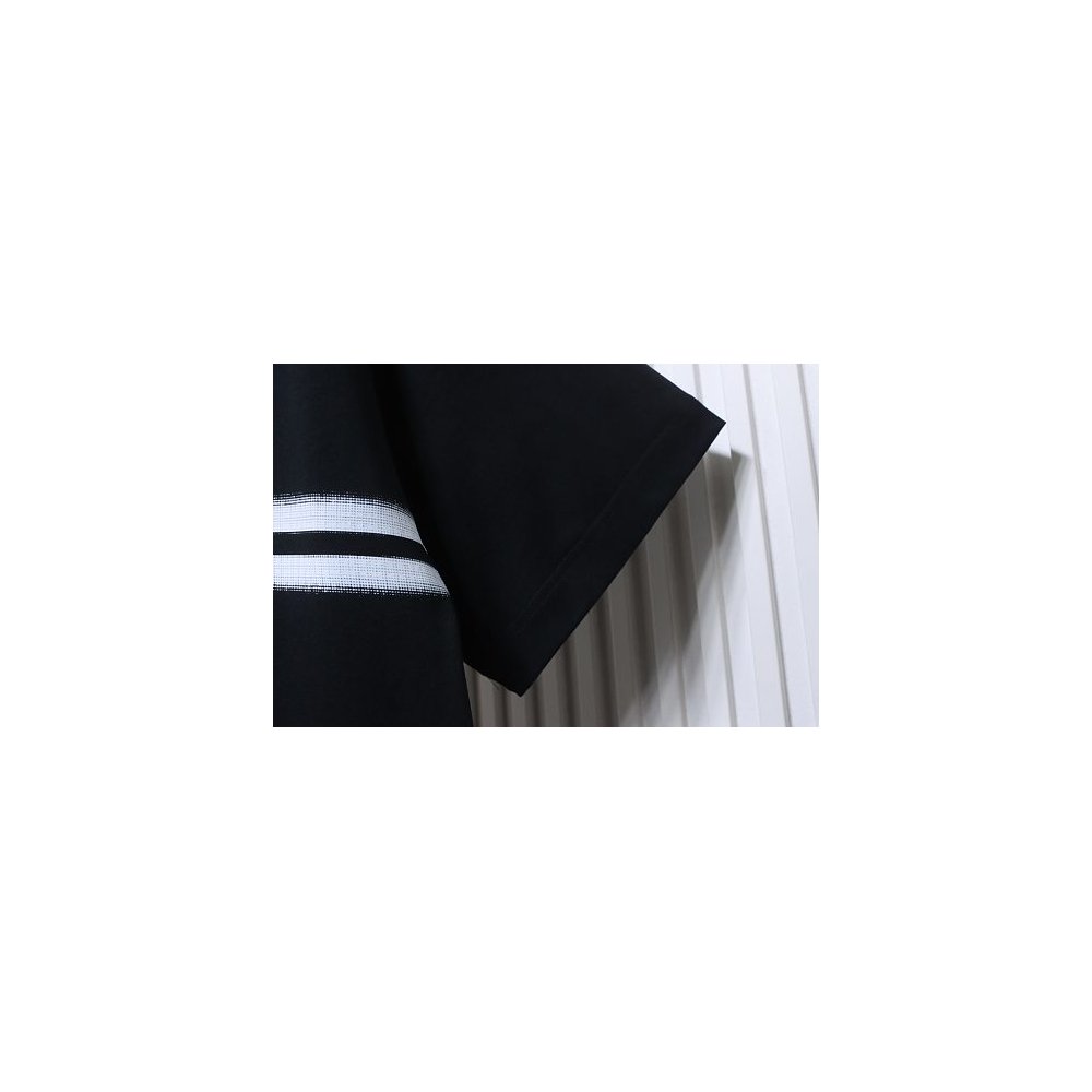 Gucci Black and White Gradient Belt Print T-shirt Black,Gucci T-shirts,T-Shirts,CLOTHES