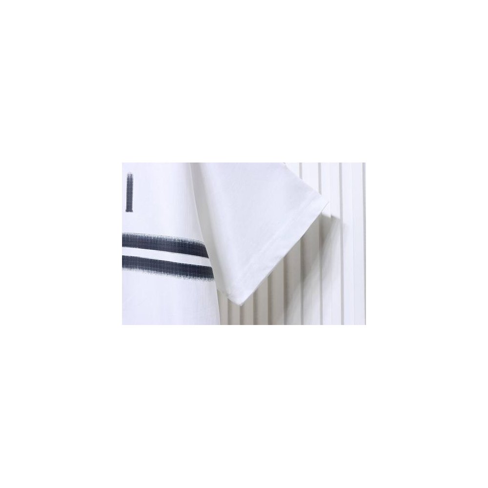 Gucci Black and White Gradient Belt Print T-shirt White,Gucci T-shirts,T-Shirts,CLOTHES