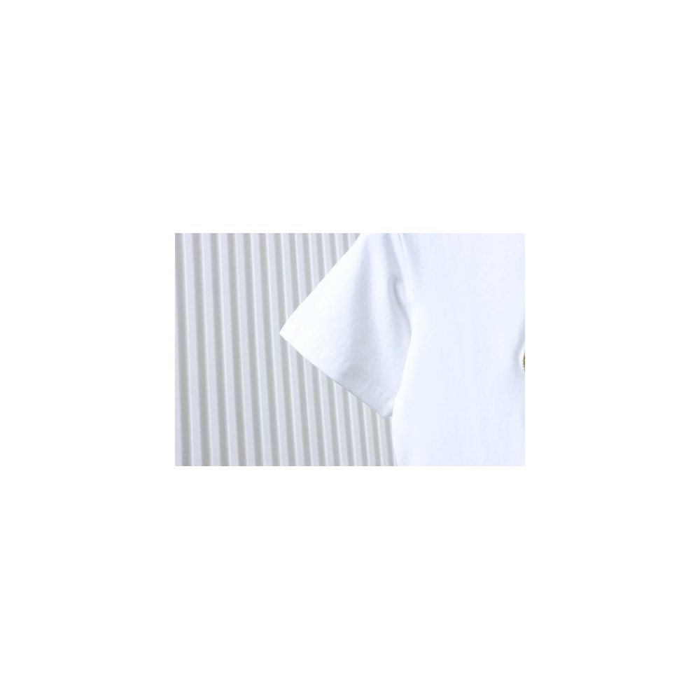 Gucci Interlocking Bridle Motif Letter Embroidery T-shirt White,Gucci T-shirts,T-Shirts,CLOTHES