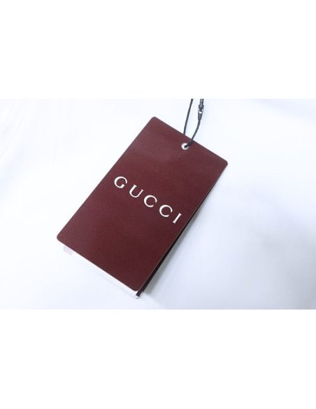 Gucci Interlocking Bridle Motif Letter Embroidery T-shirt White,Gucci T-shirts,T-Shirts,CLOTHES