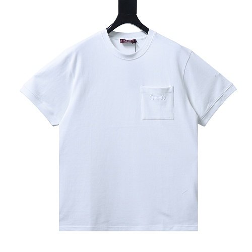 Gucci Pocket Horsebit Embroidered T-Shirt White,Gucci T-shirts,T-Shirts,CLOTHES