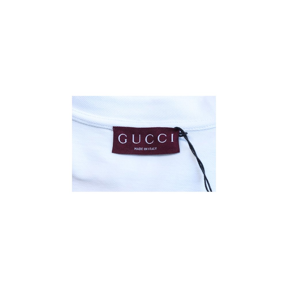 Gucci Pocket Horsebit Embroidered T-Shirt White,Gucci T-shirts,T-Shirts,CLOTHES
