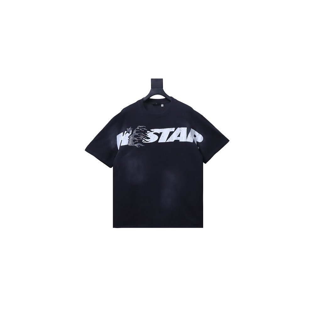 HellStar Cracked-Letter T-Shirt,Hellstar T-Shirts,T-Shirts,CLOTHES