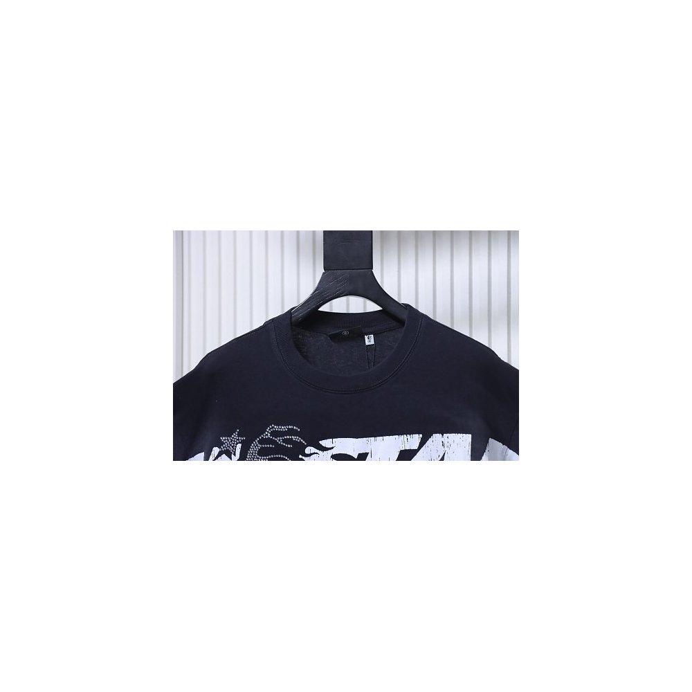 HellStar Cracked-Letter T-Shirt,Hellstar T-Shirts,T-Shirts,CLOTHES