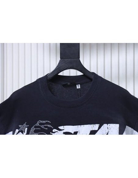 HellStar Cracked-Letter T-Shirt,Hellstar T-Shirts,T-Shirts,CLOTHES