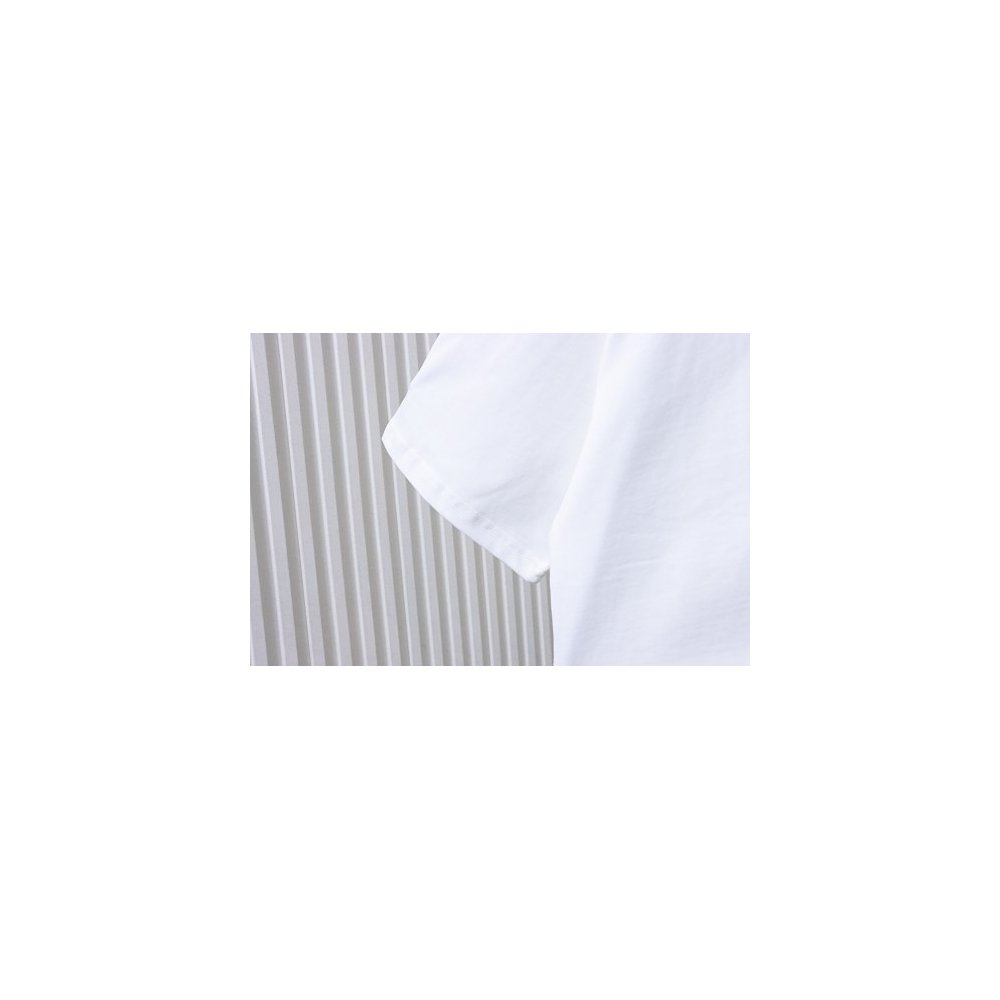 Loewe Misaligned Logo Embroidered T-Shirt White,Loewe T-Shirts,T-Shirts,CLOTHES
