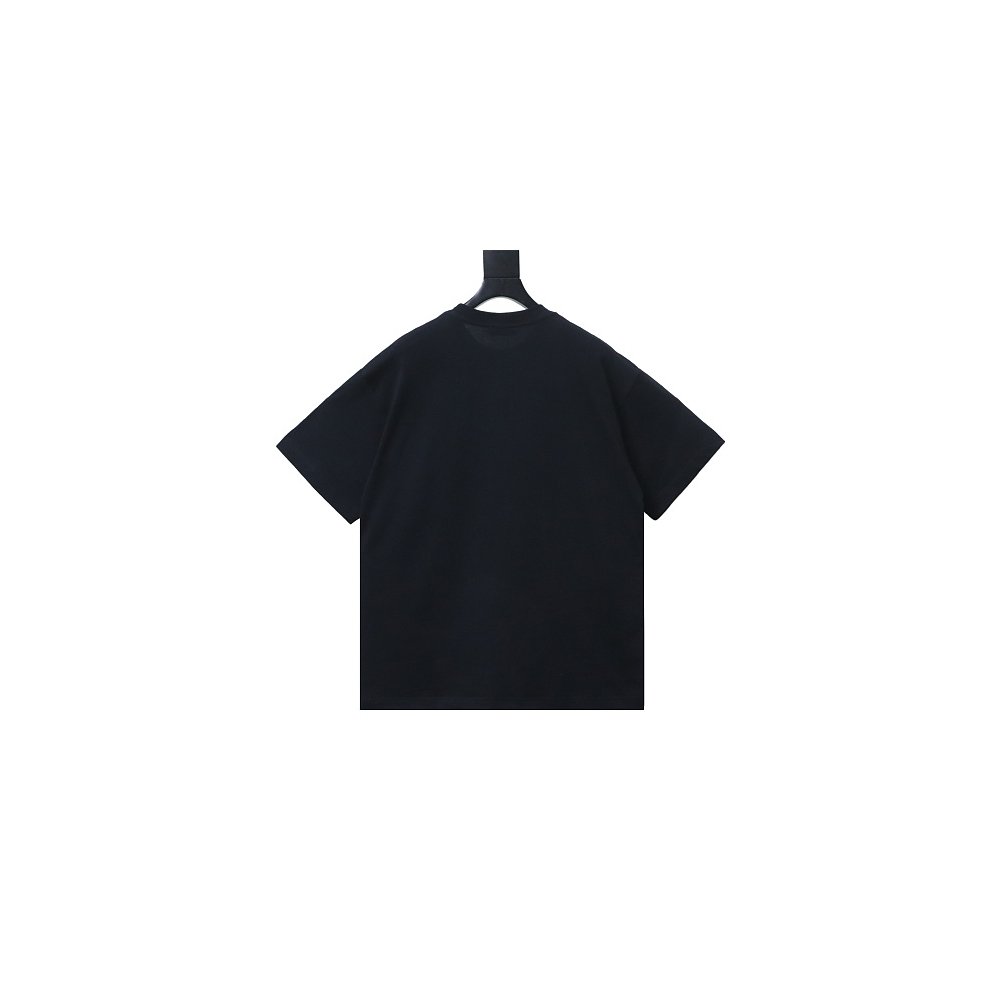 Loewe Rainbow Letter Embroidery T-Shirt Black,Loewe T-Shirts,T-Shirts,CLOTHES