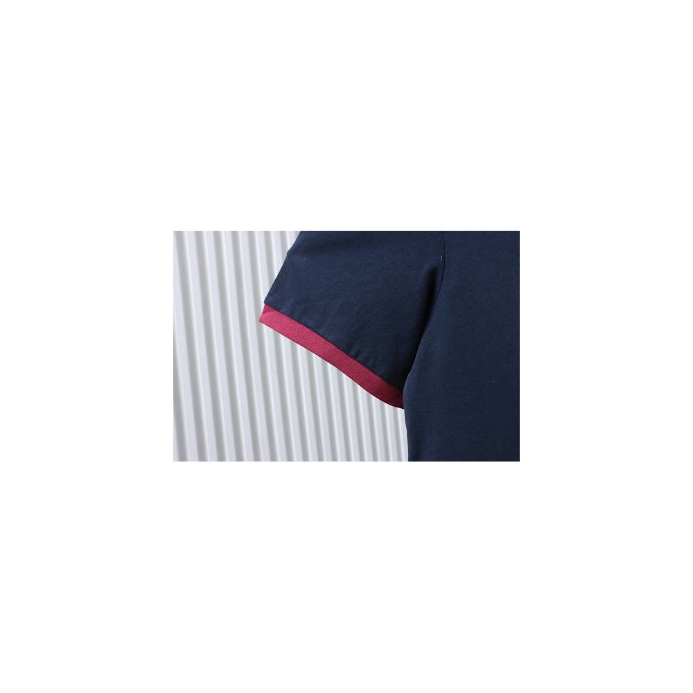 Miu Miu Blue and Red Color-Block T-Shirt,Miu Miu T-shirts,T-Shirts,CLOTHES