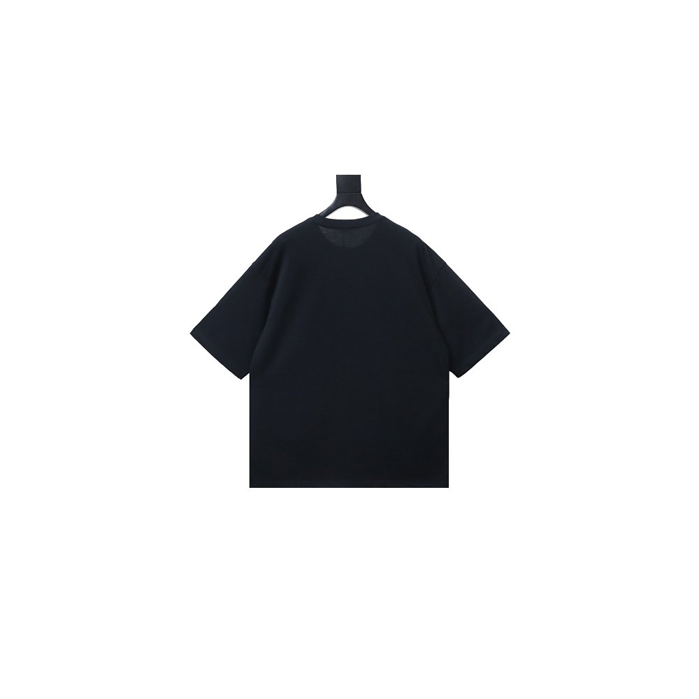 Miu Miu Embroidered Logo T-Shirt Black,Miu Miu T-shirts,T-Shirts,CLOTHES