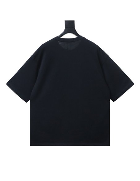 Miu Miu Embroidered Logo T-Shirt Black,Miu Miu T-shirts,T-Shirts,CLOTHES