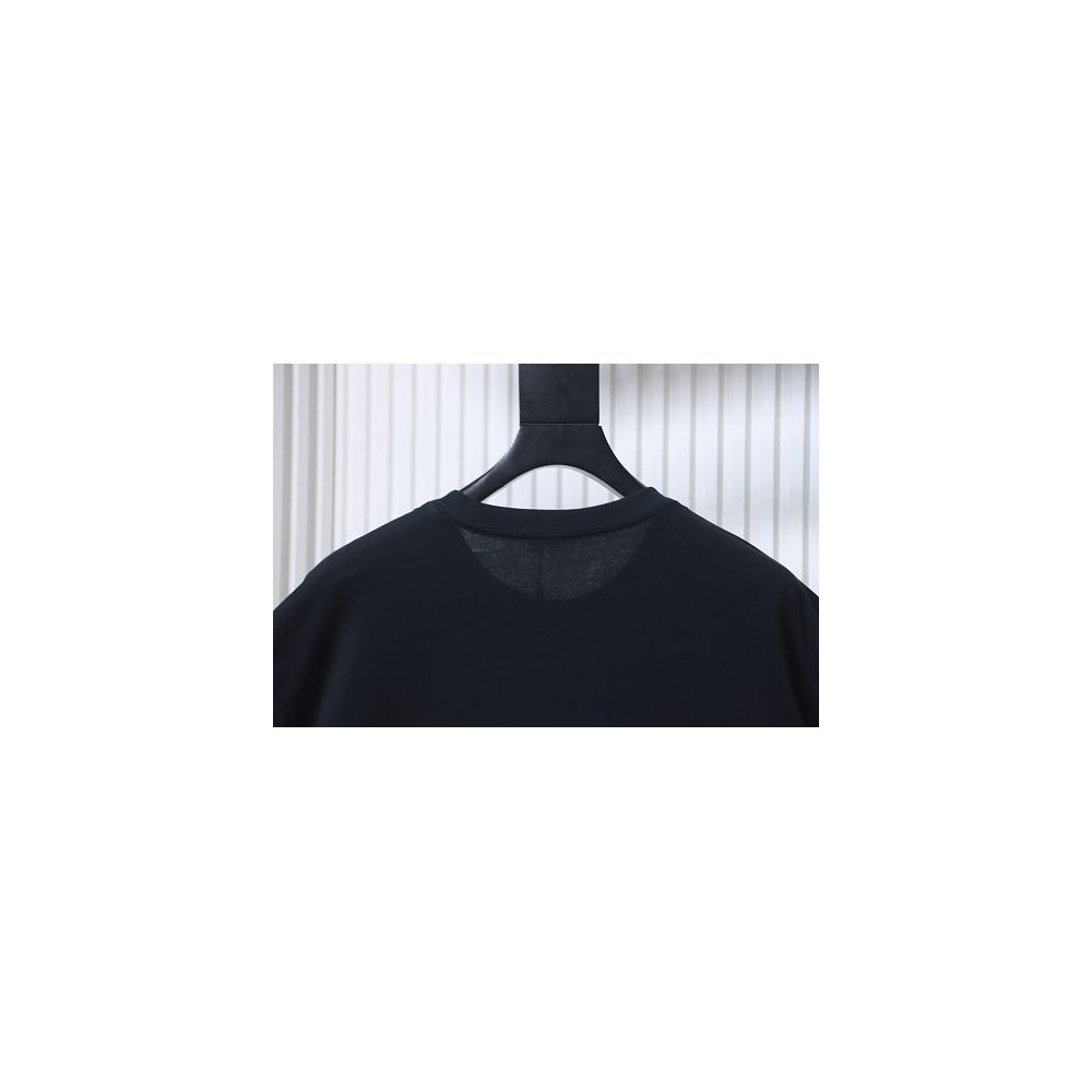 Miu Miu Embroidered Logo T-Shirt Black,Miu Miu T-shirts,T-Shirts,CLOTHES