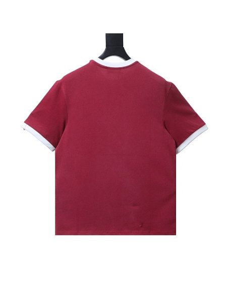 Miu Miu Red and White Color-Block T-shirt,Miu Miu T-shirts,T-Shirts,CLOTHES