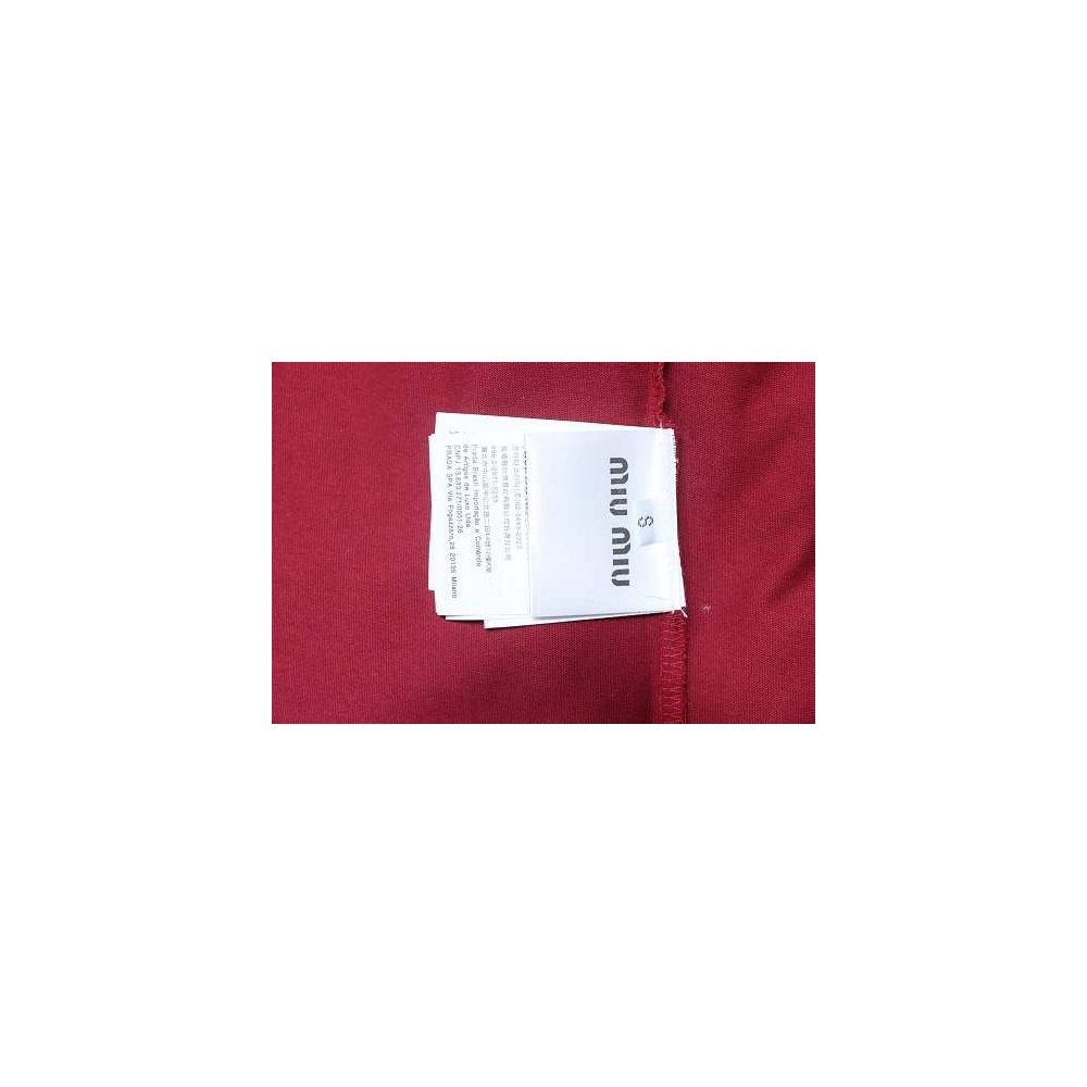 Miu Miu Red and White Color-Block T-shirt,Miu Miu T-shirts,T-Shirts,CLOTHES