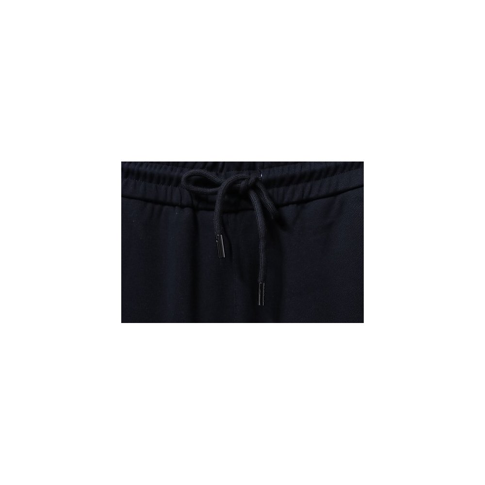 Prada Black Shorts with Striped Hem,Prada Shorts,Shorts,CLOTHES