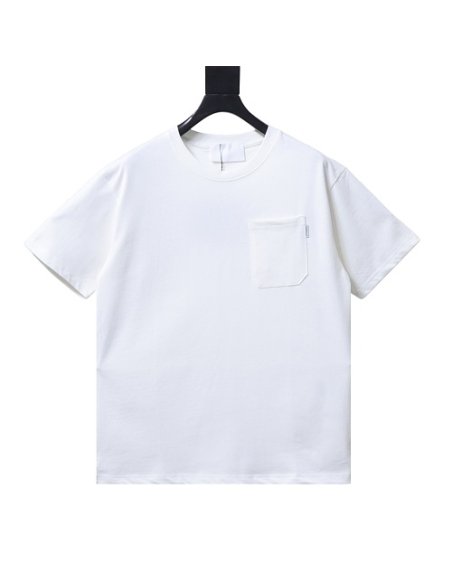 Prada Label Pocket T-shirt White,Prada T-shirts,T-Shirts,CLOTHES