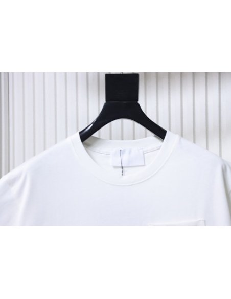 Prada Label Pocket T-shirt White,Prada T-shirts,T-Shirts,CLOTHES