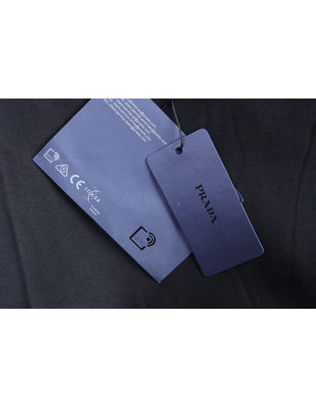 Prada Painted Logo Print T-shirt Black,Prada T-shirts,T-Shirts,CLOTHES