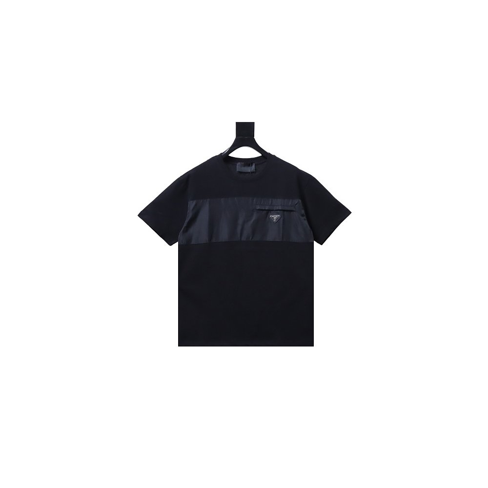 Prada Patch Pocket T-shirt Black,Prada T-shirts,T-Shirts,CLOTHES