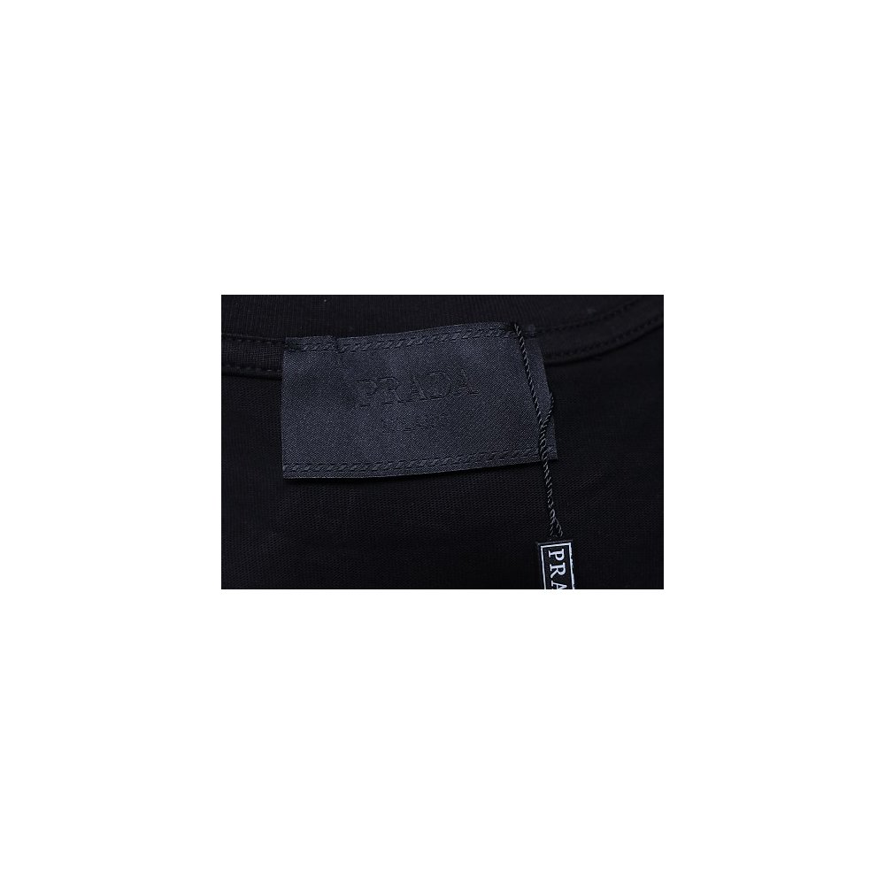 Prada Patch Pocket T-shirt Black,Prada T-shirts,T-Shirts,CLOTHES