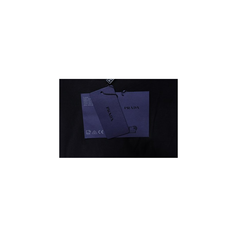 Prada Patch Pocket T-shirt Black,Prada T-shirts,T-Shirts,CLOTHES
