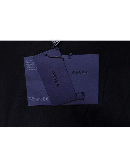 Prada Patch Pocket T-shirt Black,Prada T-shirts,T-Shirts,CLOTHES