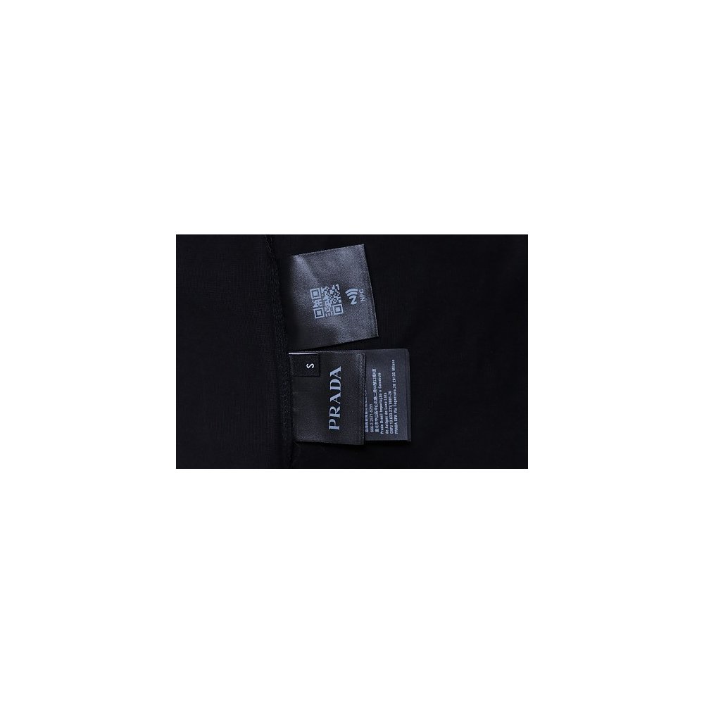 Prada Patch Pocket T-shirt Black,Prada T-shirts,T-Shirts,CLOTHES